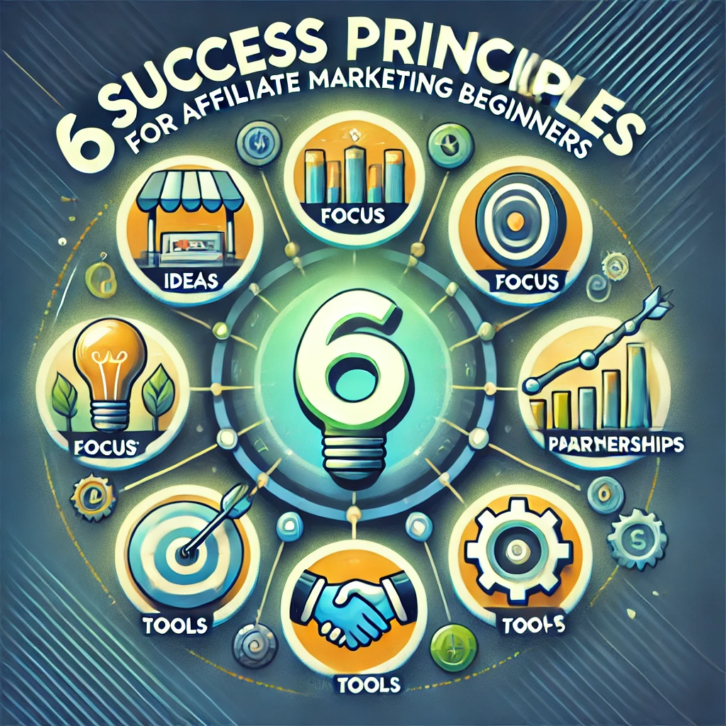 DALL·E-2024-12-15-16.18.43-A-motivational-image-tailored-for-affiliate-marketing-beginners-highlighting-six-success-principles.-The-design-features-a-dynamic-layout-with-six-nu