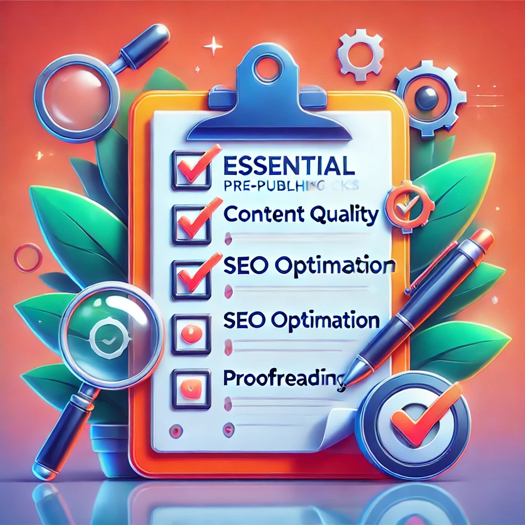 DALL·E-2024-12-19-18.45.29-A-vibrant-and-visually-clear-image-illustrating-the-concept-of-essential-pre-publishing-checks-for-a-blog.-The-image-shows-a-checklist-on-a-clipboard-