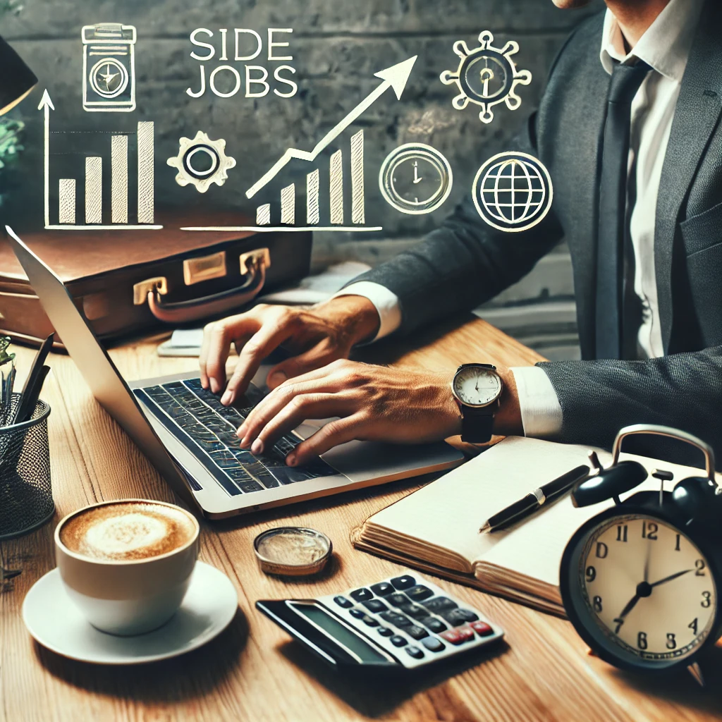 DALL·E-2024-12-19-18.49.08-A-professional-and-inspiring-image-representing-the-idea-that-side-jobs-are-also-serious-work.-The-image-shows-a-person-working-diligently-at-a-desk-w