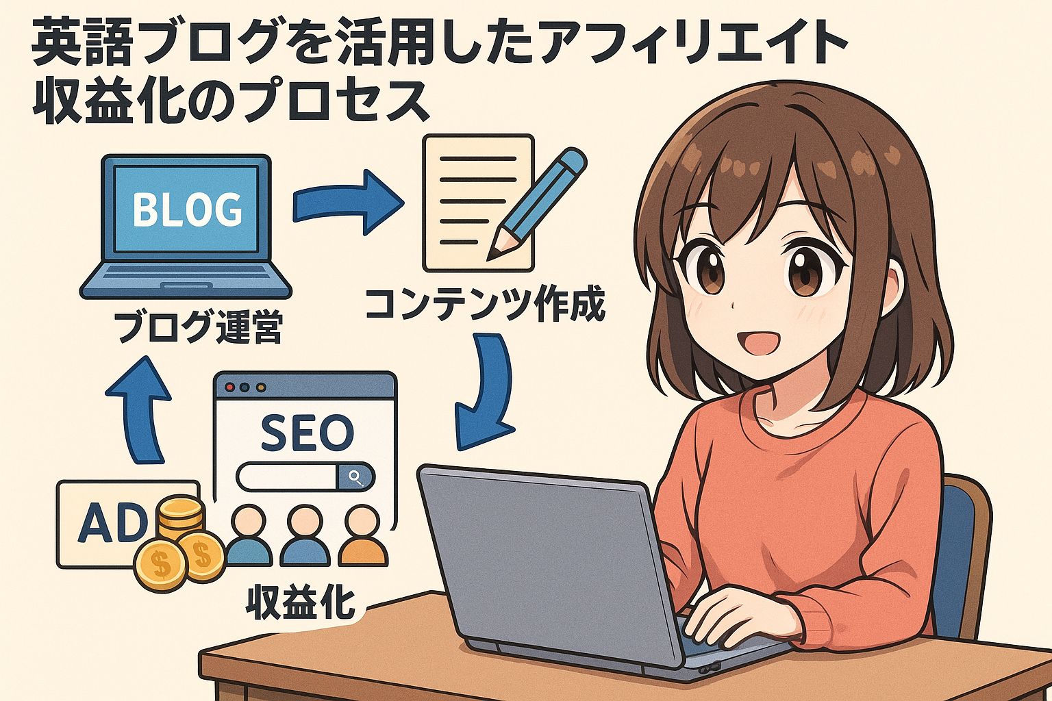 Affiliate Monetization Process Using an English Blog
