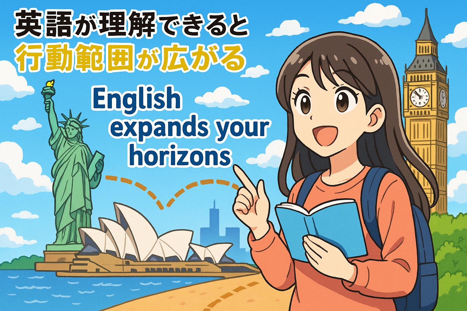 Understanding English expands your range of activities