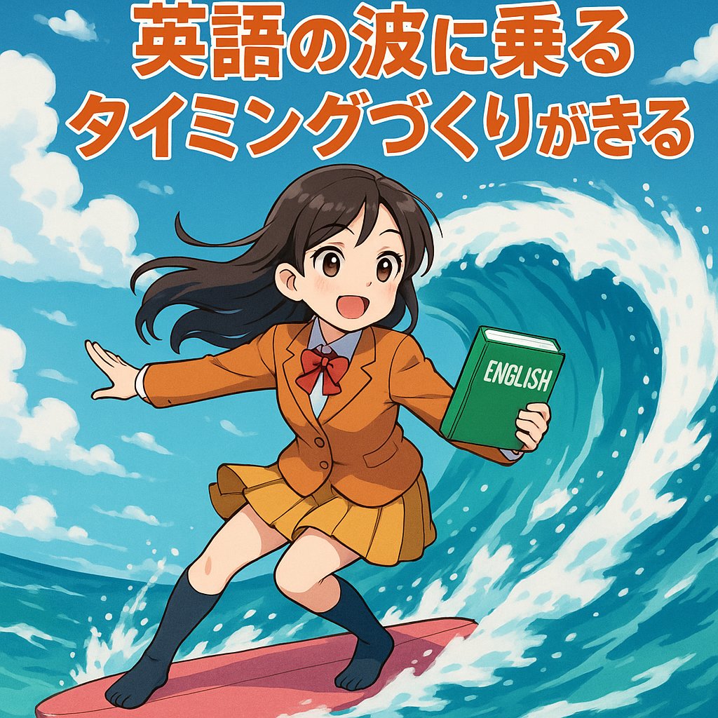 You can catch the wave of English at the right time
