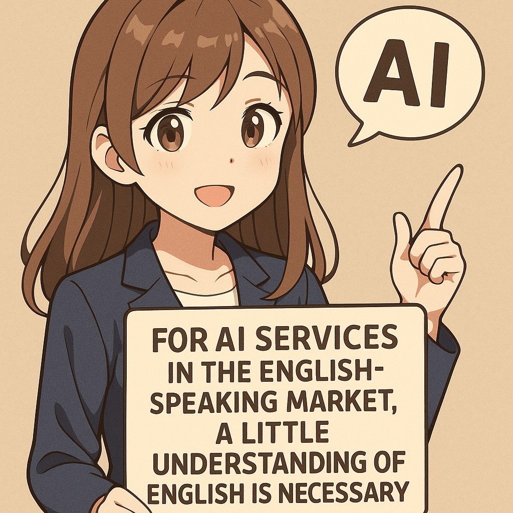 A little understanding of English is necessary for AI services in English-speaking markets