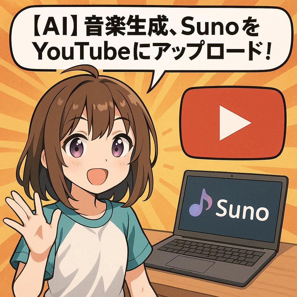 [AI] I want to upload music generated with Suno to YouTube!