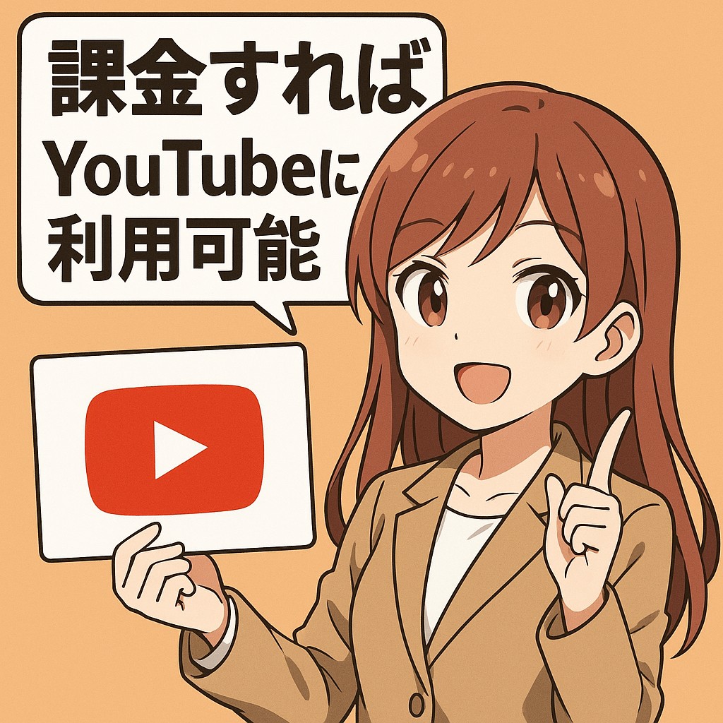 Available for use on YouTube with a paid plan