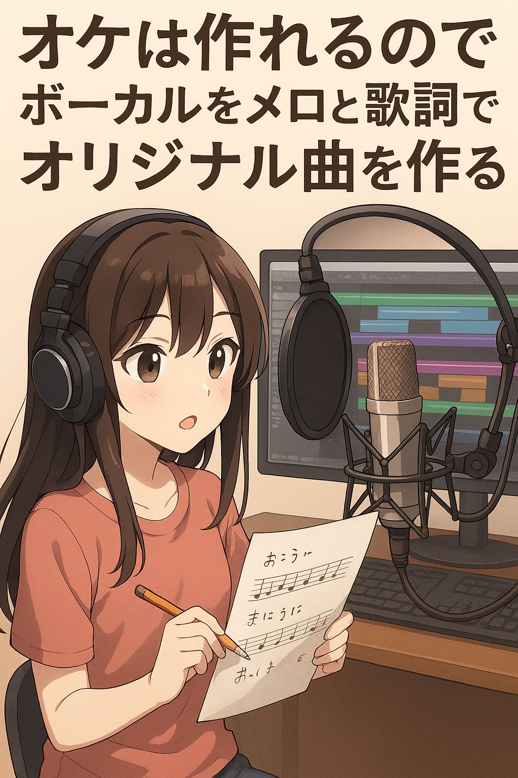 I can create the instrumental, so I’ll make an original song with vocals, melody, and lyrics