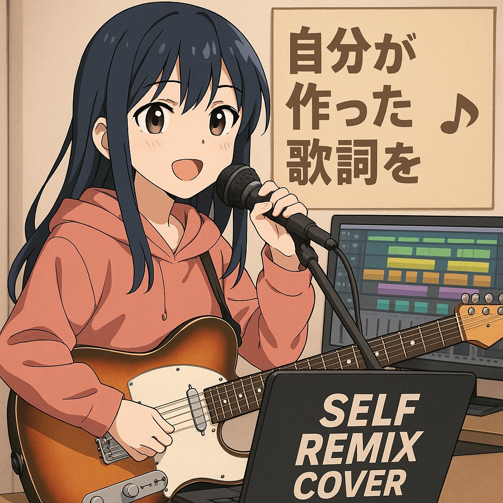 I do a self-remix cover of my own melody and lyrics