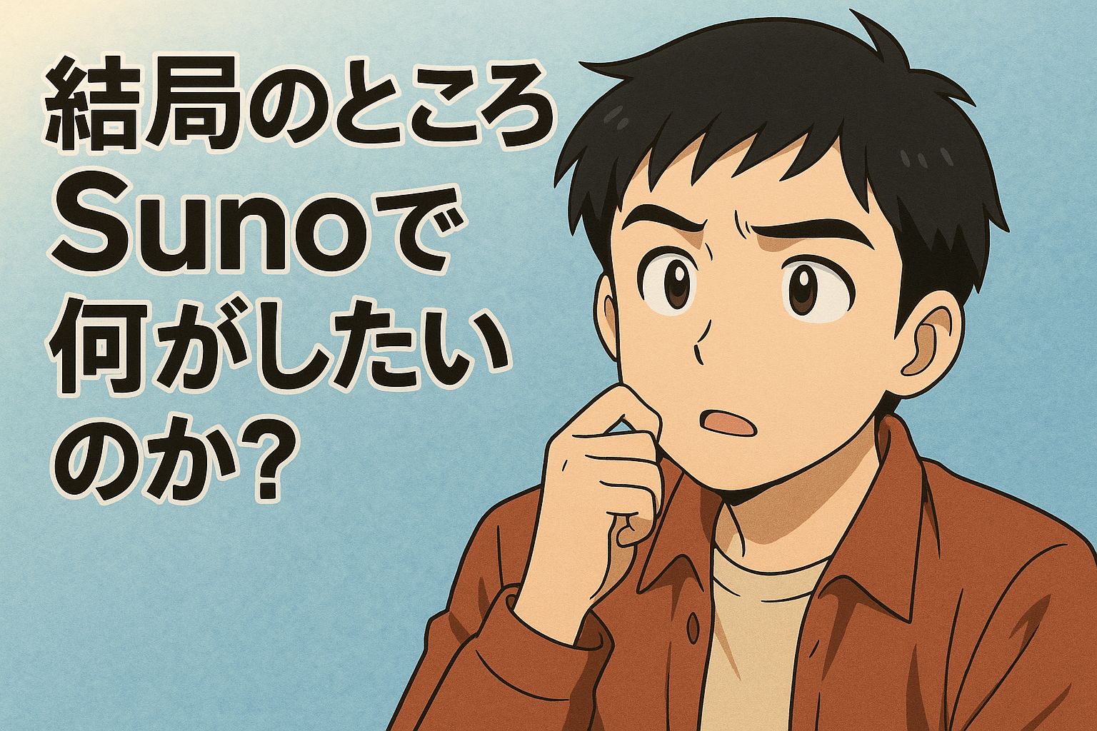 In the end, what do you want to do with Suno