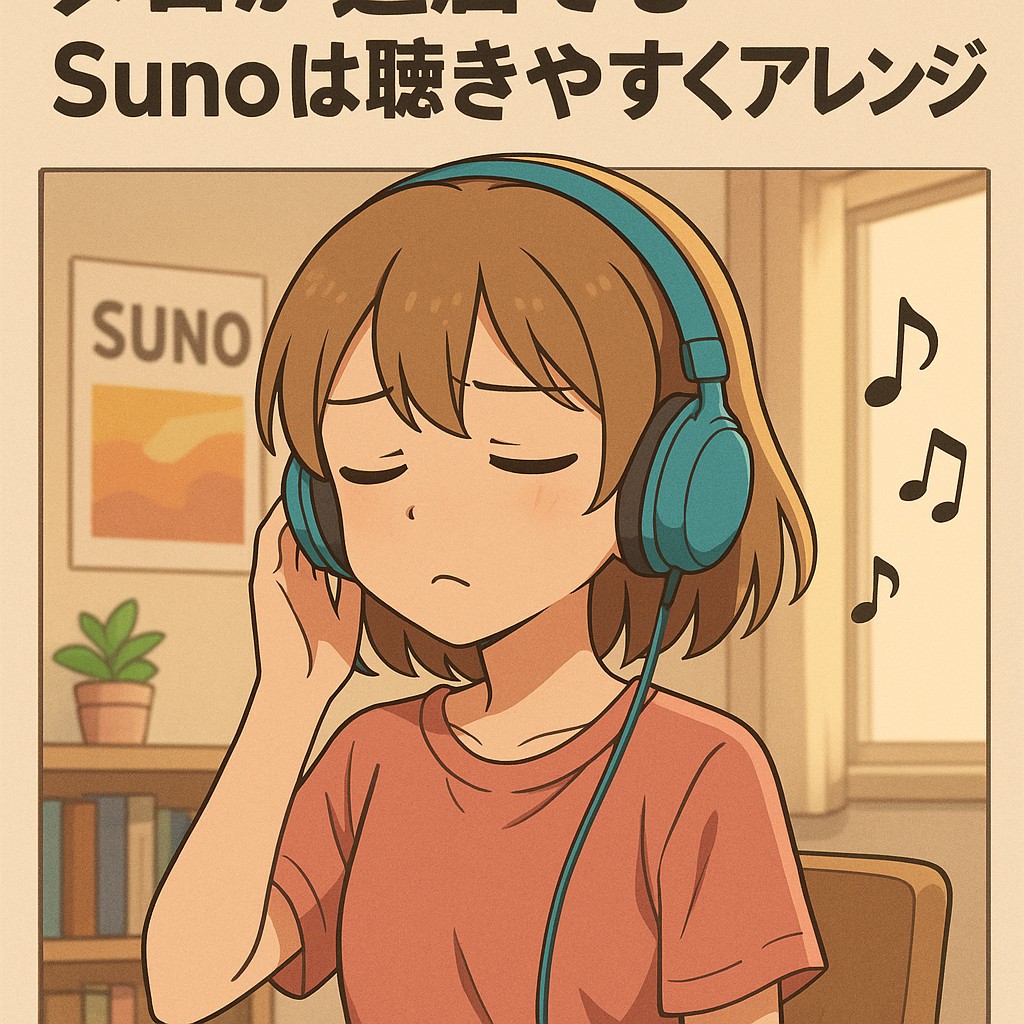 Even if the melody is boring, Suno arranges it to be easy to listen to