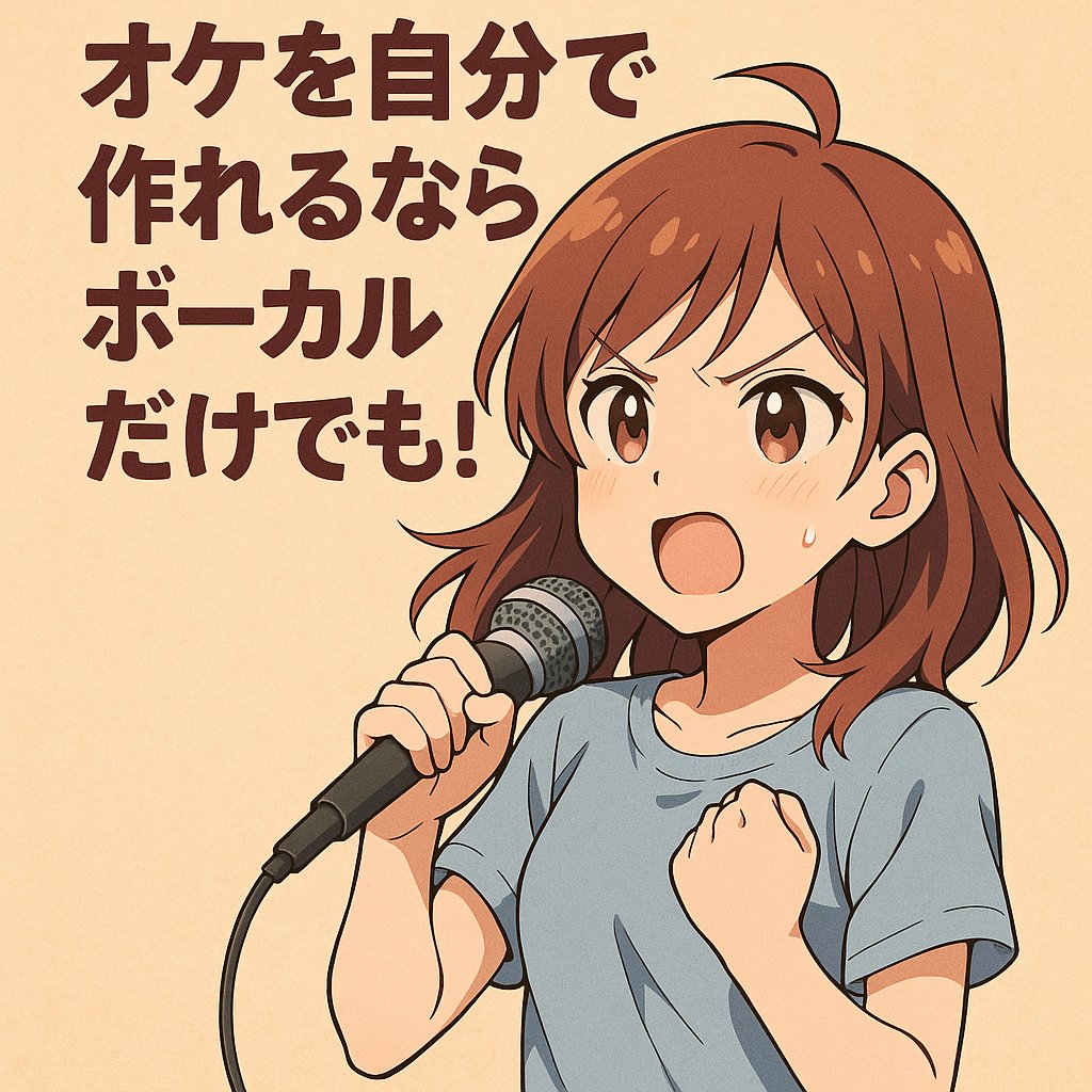 If you can make the backing track yourself, then at least the vocals!