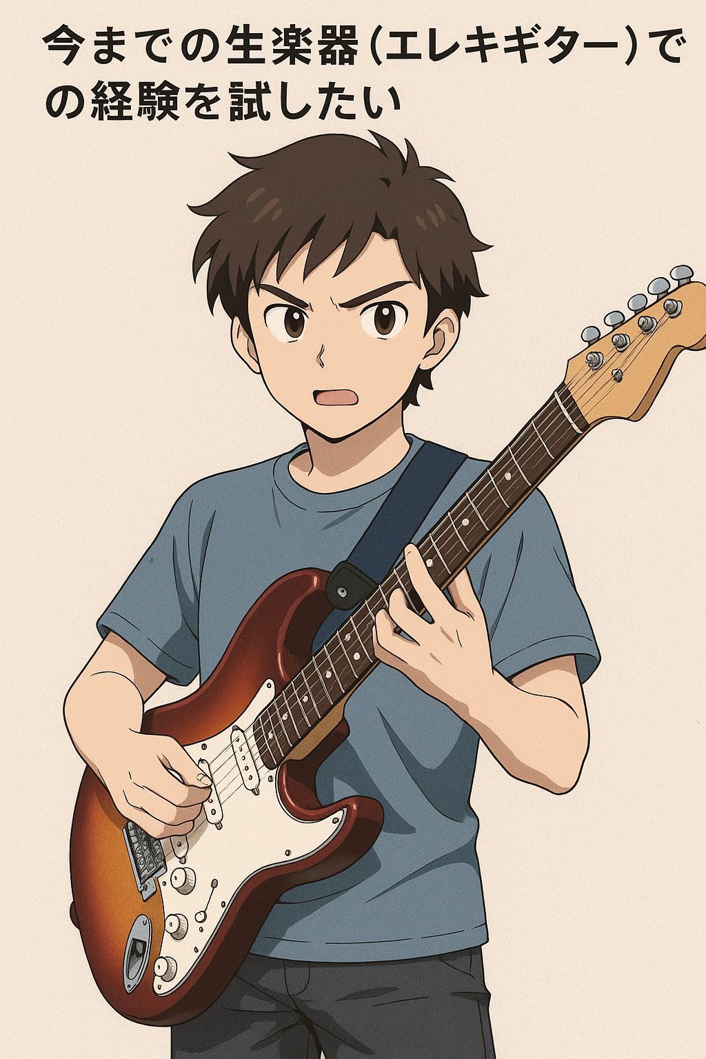I want to put my experience with real instruments (electric guitar) to the test