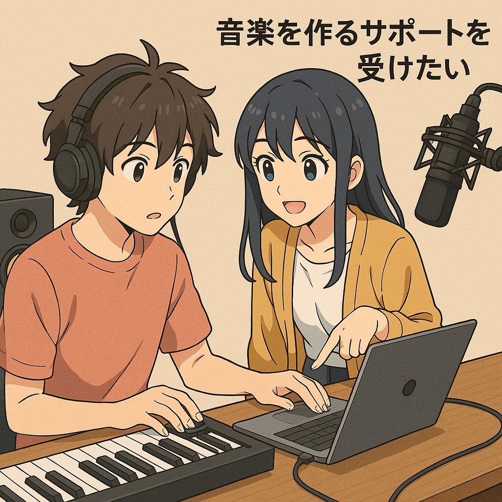 I want to receive support for making music