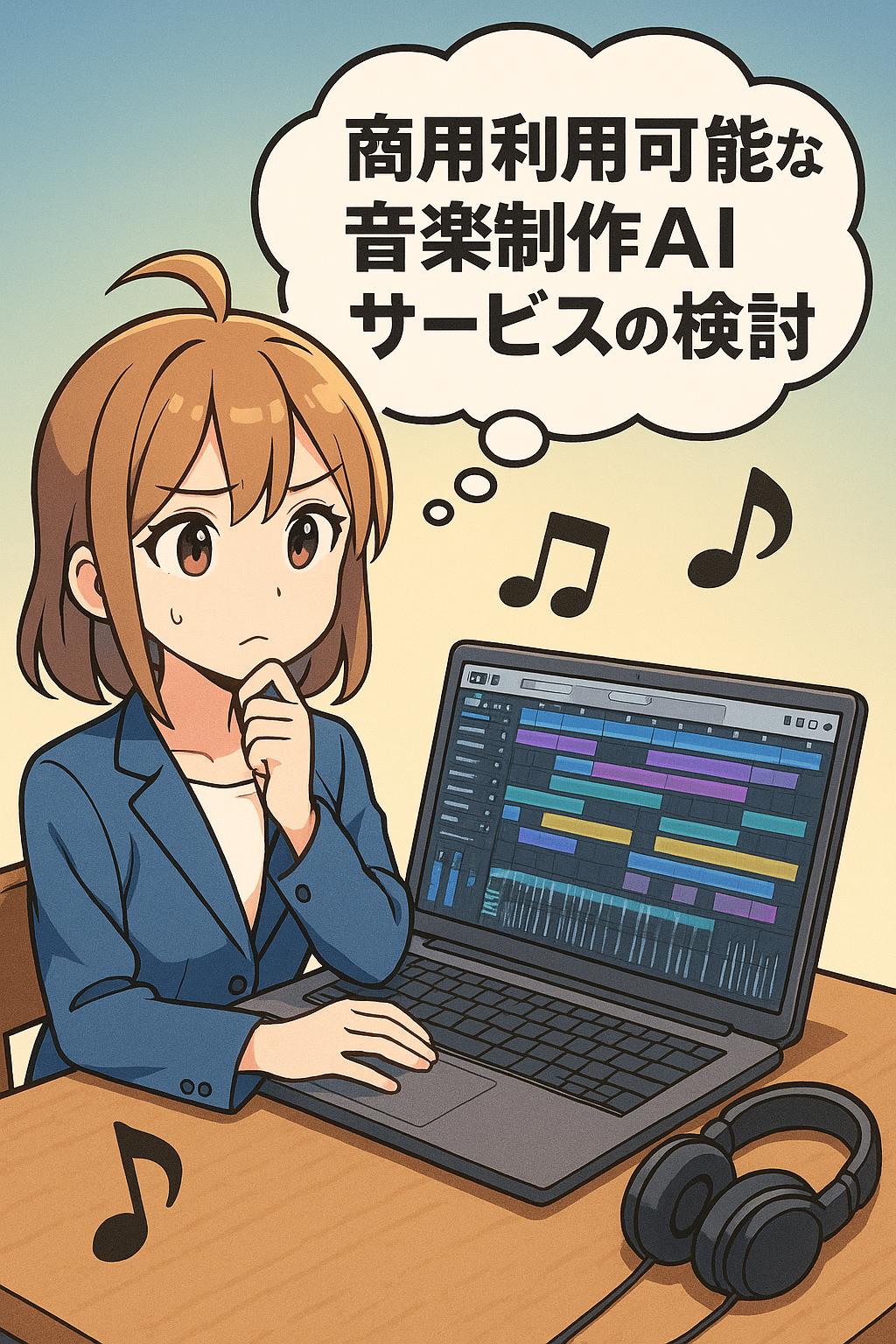 Consideration of Commercially Usable Music Production AI Services