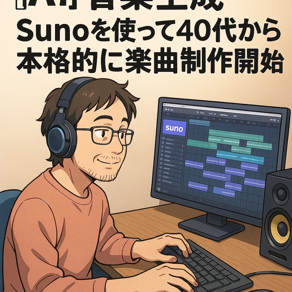 Starting Full-Scale Music Production in Your 40s Using AI Music Generator Suno