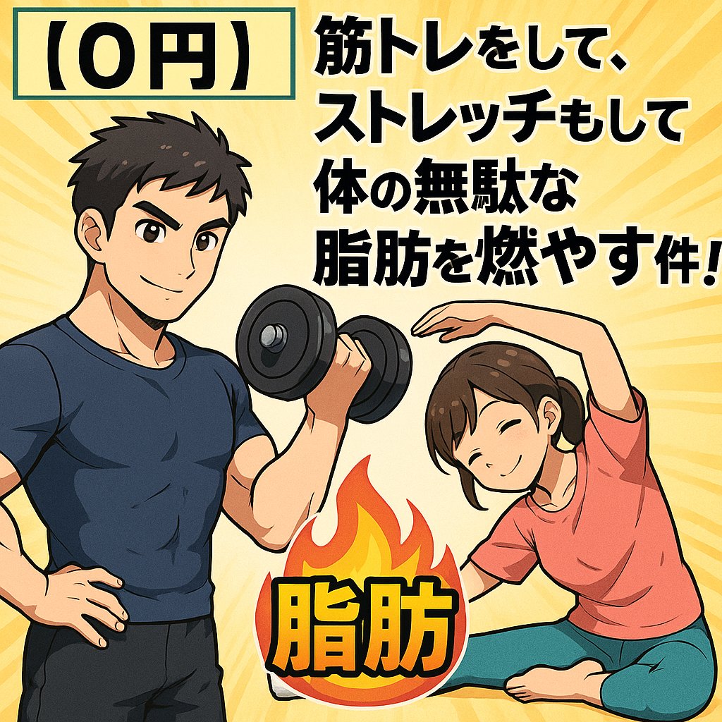 【Free】Burn unnecessary body fat through muscle training and stretching