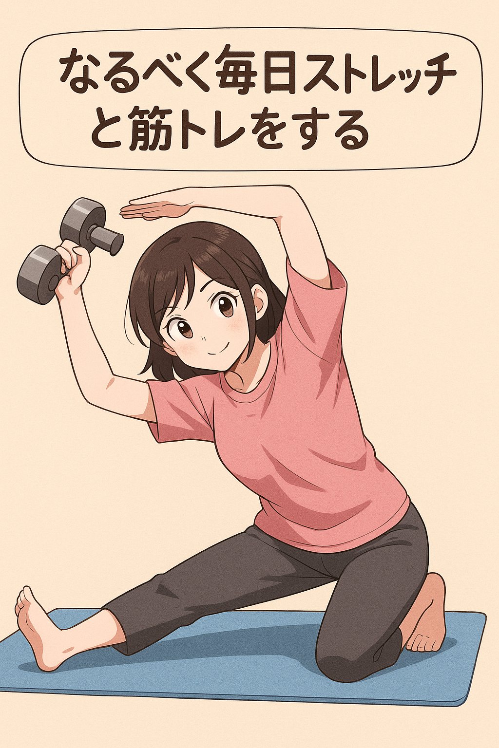 Do stretching and strength training as often as possible every day