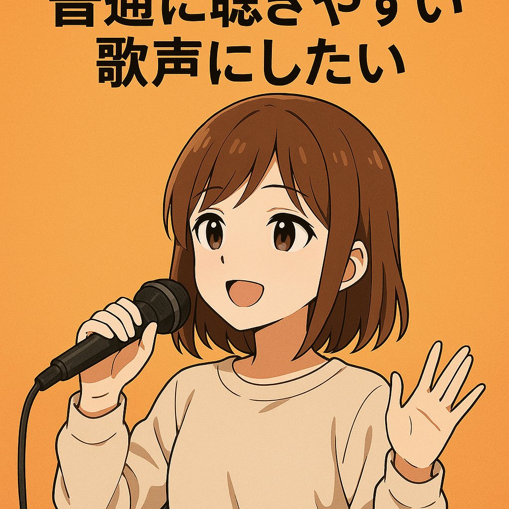 I want to have an easy-to-listen singing voice