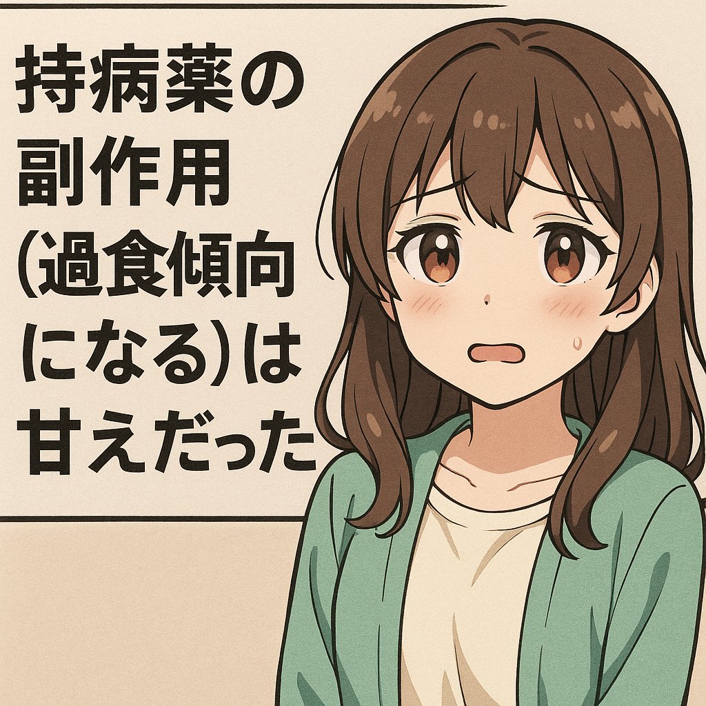 The side effect of my chronic medication (tending to overeat) was just an excuse