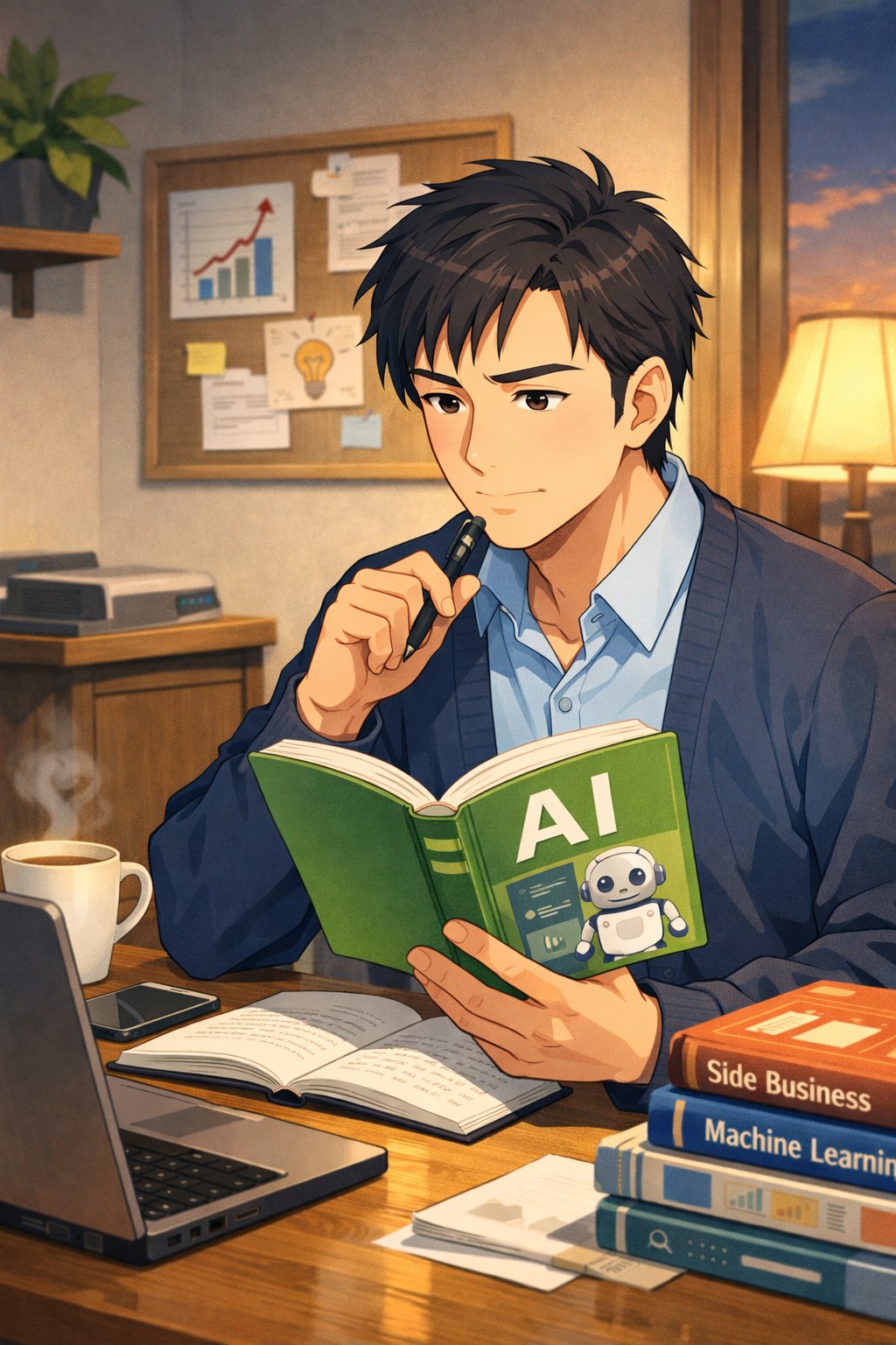 [In Your 40s] I want to learn from books and other resources to see if I can start a side hustle using AI