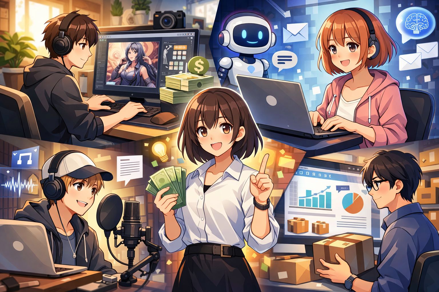 5 AI Side Hustles You Can Start from Scratch